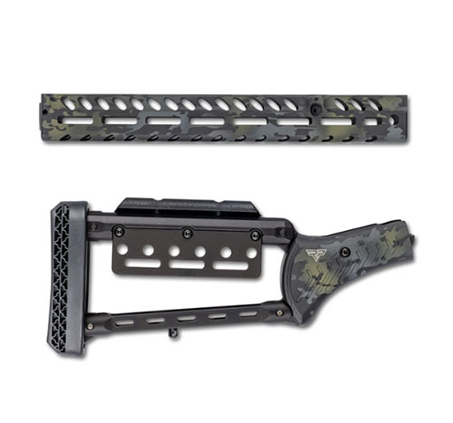 Mejora tu rifle Marlin con el set de culata y empuñadura Ranger Point: ligero, duradero, con ajuste de altura y múltiples opciones de montaje.